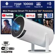 Mini Projector 4K Bluetooth WiFi 1080P Home Theater HDMI HI-FI 10000 Lumen USB