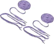 [VANZACK] 2 Pairs Wear Resistant Flat Shoelaces for Hockey Skates and Roller Skates Professional Sports Shoe Laces Long Lasting Elasticity for Comfort and Style