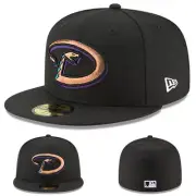 New Era Arizona Diamondbacks Fitted Hat MLB Cooperstown 1999 Grey Under brim Cap