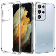 For Samsung Galaxy S21 Ultra Crystal Clear Case Shockproof Tough Air Cushion Gel Clear Transparent Heavy Duty Case Cover