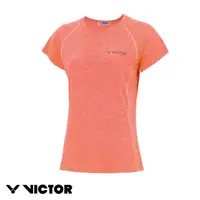 在飛比找momo購物網優惠-【VICTOR 勝利體育】麻花圓領 T-Shirt 女款(T