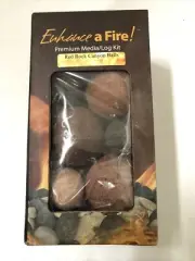 Enhance A Fire! Red Rock Canyon Balls Premium Media log Kit 27 PCs Fiber Balls
