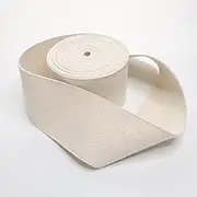 EXTEMPORE Cotton Twill Tape Ribbon Natural Beige Herringbone,Dressmaking Craft,Book Binding,Boxing Hand Wraps,Cloth-Fabric Ribbon Seam Binding Gift Wrapping,Home Decoration. (Natural, 2in 5Y)