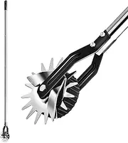 LASTOOLS Wheel Rotary Edger, Sidewalk Manual Lawn Edger, Stainless Steel Handle, Adjustable Height -66.7Inch
