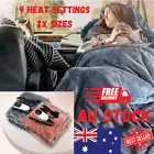 Heated Electric Blanket Machine Washable Soft & Comfortable 9 Heat Levels AU