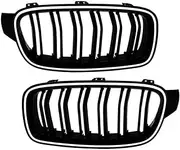 LED Car Front Bumper Racing Grille, Compatible For BMW 3 Series F30, F31, F35 2013-2019 Compatible With 320i, 325i, 328i(CIC12-14)
