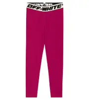 [Off-White Kids] Off-White Kids Logo band leggings Y 6 black