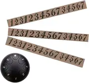 Steel Tongue Drum Stickers | Steel Tongue Drum Adhesive Stickers - 3X Quick Identification Large Fonts Decals for Percussion Training, Good Adhesion