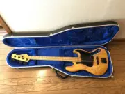 Electric Bass Guitar Overwater Scott Devine Signature Jazz Natural & Hard Case