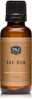P&J Trading Fragrance Oil | Bay Rum Oil 30ml - Candle Scents for Candle Making, Freshie Scents, Soap Making Supplies, Diffuser Oil Scents