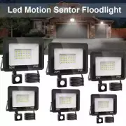 LED Flood Light with Motion Sensor Outdoor Lighting 100W 50W Waterproof Lamps