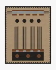 245' x 305' | Machine Washable Runner Rug | Kid & Pet Friendly | Indoor Rug | Kasi Black & Tan Flatwoven Rug by Architectural Digest | Ruggable