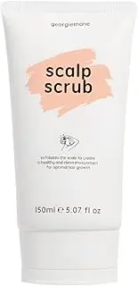 Georgiemane Scalp Scrub, 150ml - Exfoliates Scalp with Caffeine, Sugar, and Coconut Oil, 100% Vegan & Cruelty-Free