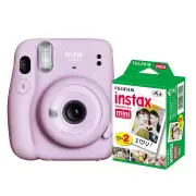 Fuji Instax Mini 11 - Lilac Purple - 20 Pack Film Bundle