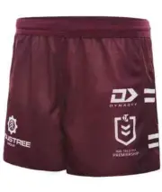 Manly Sea Eagles NRL Mens Maroon Away Shorts Sizes S-7XL BNWT