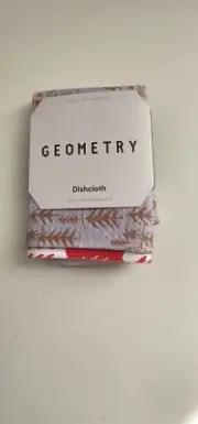 Geometry Dishcloth Holiday 2 Pack NWT