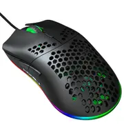 J900 USB Wired Gaming Mouse RGB Gaming Mouse with Six Adjustable DPI Ergonomic Design for Desktop Laptop PC Computer Office