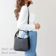 NWT Tory Burch Thea Small Bucket Bag Leather Crossbody in Black