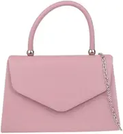 [Girly HandBags] Womens Plain Handle Clutch Bag
