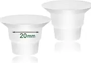 [Mompmuir] 20mm Silicone Flange Inserts Compatible with Elvie Stride Lansinoh Medela for Spectra Insert Willow go TSRETE Momcozy S9 S12 Bellababy Maymom Pump Parts Reduce 24-25mm Elastic Nipple to 20mm