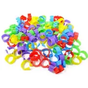100 Marcador De Anillo De Pierna Para Gallos Gallinas Pollos Anillos Accesorios