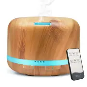 Daroma 500ml Ultrasonic Aroma Diffuser,Remote control,5 In 1cool Mist Humidifier
