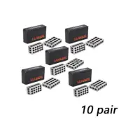 10 MATCHED PAIRS PRECISION 1-2-3 BLOCKS 23 HOLES MACHINIST 123 .0002"