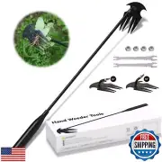 Stand Up Weeder Hand Tool, Long Handle Weed Puller Tool Garden Weeding Tool w