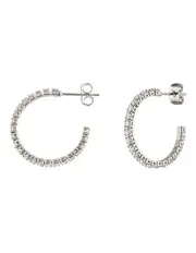 [Mocha] Zahar Loretta Earrings in Silver