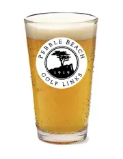 Pebble Beach Golf Links - 16 oz Pint Beer Glass Pub Barware Seltzer Tea Water