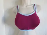 NATORI 32H #731050 YOGI SPORTS UNDERWIRE BRA, SANGRIA/ SKY, NWT, $68