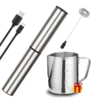 Milk Frother Handheld Electric Rechargeable Replacement Whisk Mixer Foam Maker