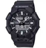 Casio G-Shock GA-010-1AER Men's Analog-Digital Watch - Black Resin Strap