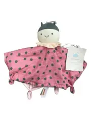 Cloud Island Ladybug Baby Security Blanket Pink Polka dot Infant 12x12