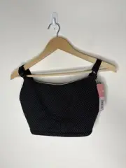 Royce Womens Nursing Bra US 32G GG H Wire-Free Blossom 1018 Black Polka Dot NEW