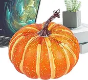 Foam Pumpkins - Farmhouse Rustic Pumpkin Decor | Fall Pumpkin Decor, Fake Artificial Pumpkins Harvest Faux Foam Pumpkins for Autumn Halloween Thanksgiving Decoration