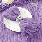 12 Pack Lavender Cheesecloth Napkins Washable Spring Mothers Day Cloth Napkins Set of 12 Cotton Gauze Purple Napkins Bulk 21x21 Inches for Wedding Bridal Baby Shower Dinner Birthday Party