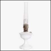 ALADDIN LAMP ALEXANDRIA in MILK GLASS with NICKEL HARDWARE - NEW IN BOX