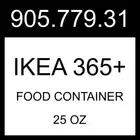 IKEA IKEA 365+ Food Container Square/plastic 3 Pack 25 oz 905.779.31