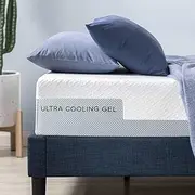 Zinus Cloud Cool Double Mattress, 25cm Ultra Cooling 7 Zone Gel Green Tea Memory Foam - Medium Plush Feel Bed, Cool-to-Touch Soft Knit Cover, Pressure Relieving, CertiPUR-US Certified, Mattress in A