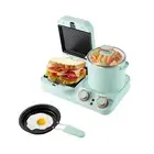 3 in 1 Breakfast Station - Electric Mini Toaster, Sandwich Maker, Retro House...