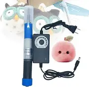 Electric Wool Felting Tool, Felting Needle Machine for Adult Craft Kits, 1-5 Needles with Speed Control, Motor Stroke 3Cm, Wool Felt Craft Kit, for Wool Painting & Felted Craft Work Blue