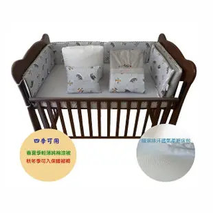 【C.D.BABY】嬰兒寢具四季被組飛機灰 L(嬰兒寢具 嬰兒棉被 嬰兒床護圍 嬰兒床床罩 嬰兒枕)