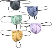 [Vchomi] Men's Low Rise Pouch Underwear G-Strings Elastic Sexy T-Back Undies