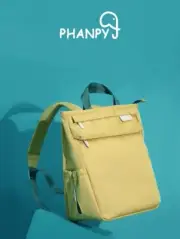 Baby Diaper Bag Nappy Backpack Waterproof Mummy Changing Bag (Pastel Yellow)