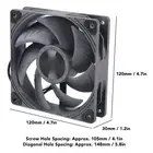 120mm Cooling Fan 3000RPM Double Ball Bearings Remote Control 3 Gears Adjus Part