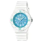 【CASIO 卡西歐】格紋運動潛水風格腕錶-藍格子(LRW-200H-2C)