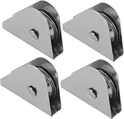 SUPVOX 4pcs Flag Pole Pulley: Heavy Duty Flagpole Hardware Repair Parts Stainless Steel Bearing Pulley System for Flag Lifting Accessories for Outdoor Use