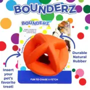 Bounderz Orange Chase & Fetch Ball ( 3 in)
