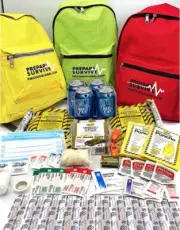Preparedness Backpack for 2-Persons - Earthquake, Fire, Flood, Storm - Under $50